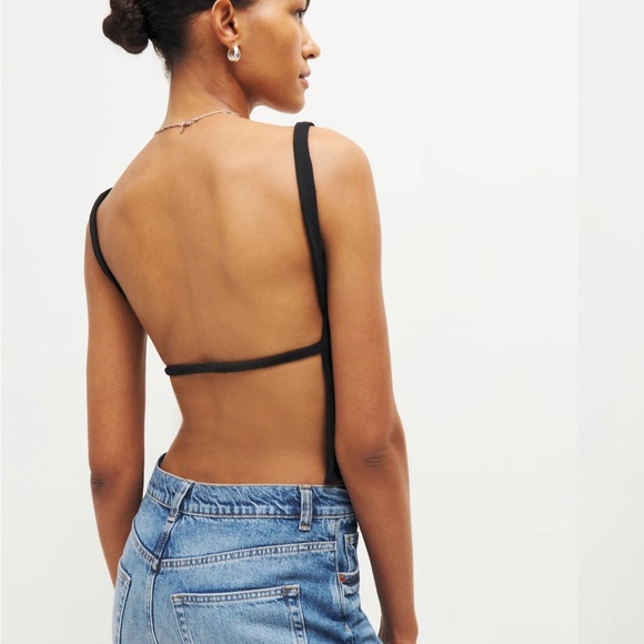 Reformation Cairo knit top black NWOT - Picture 7 of 7